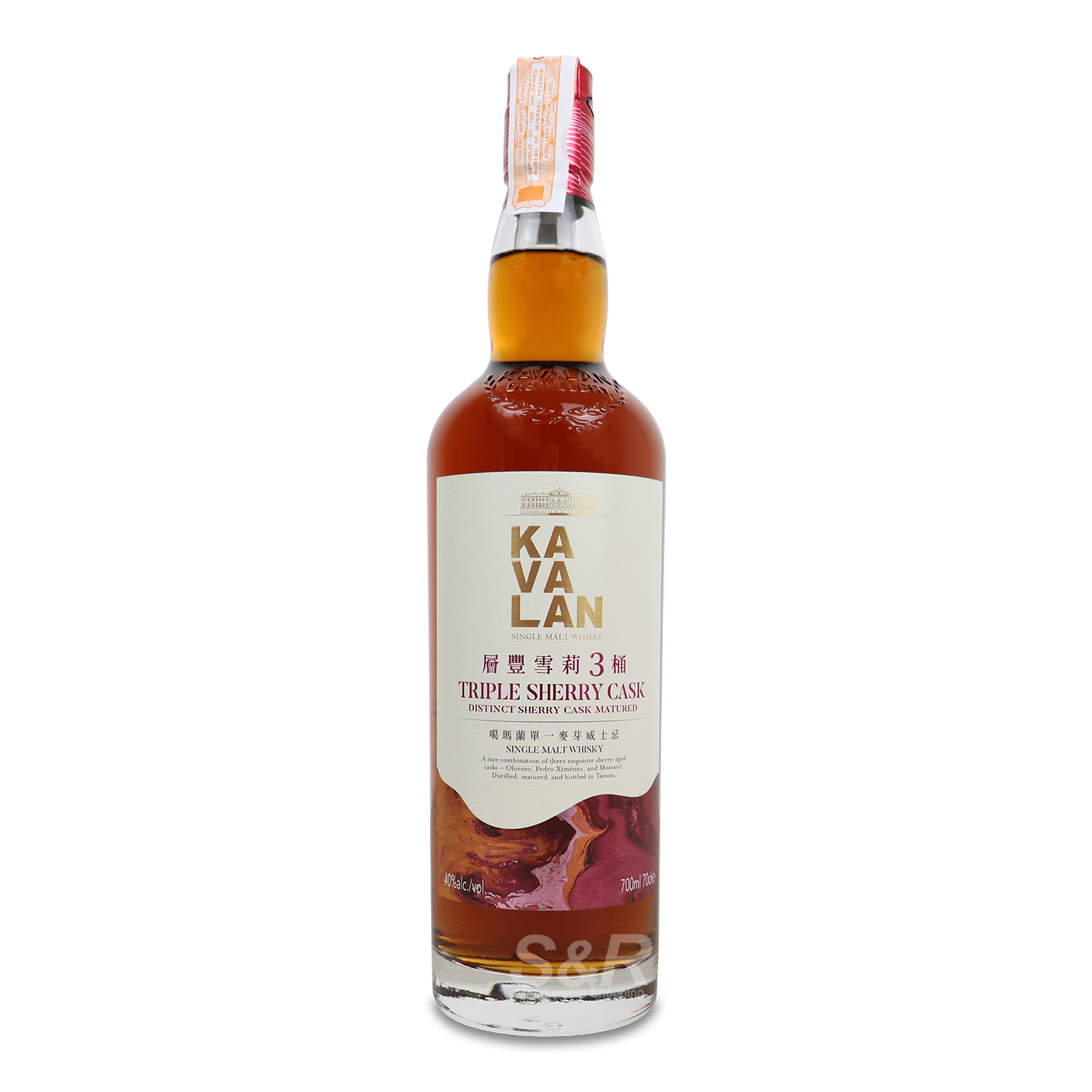 Kavalan Single Malt Whiskey Triple Sherry Cask 700mL Kavalan Single Malt Whiskey Triple Sherry Cask 700mL